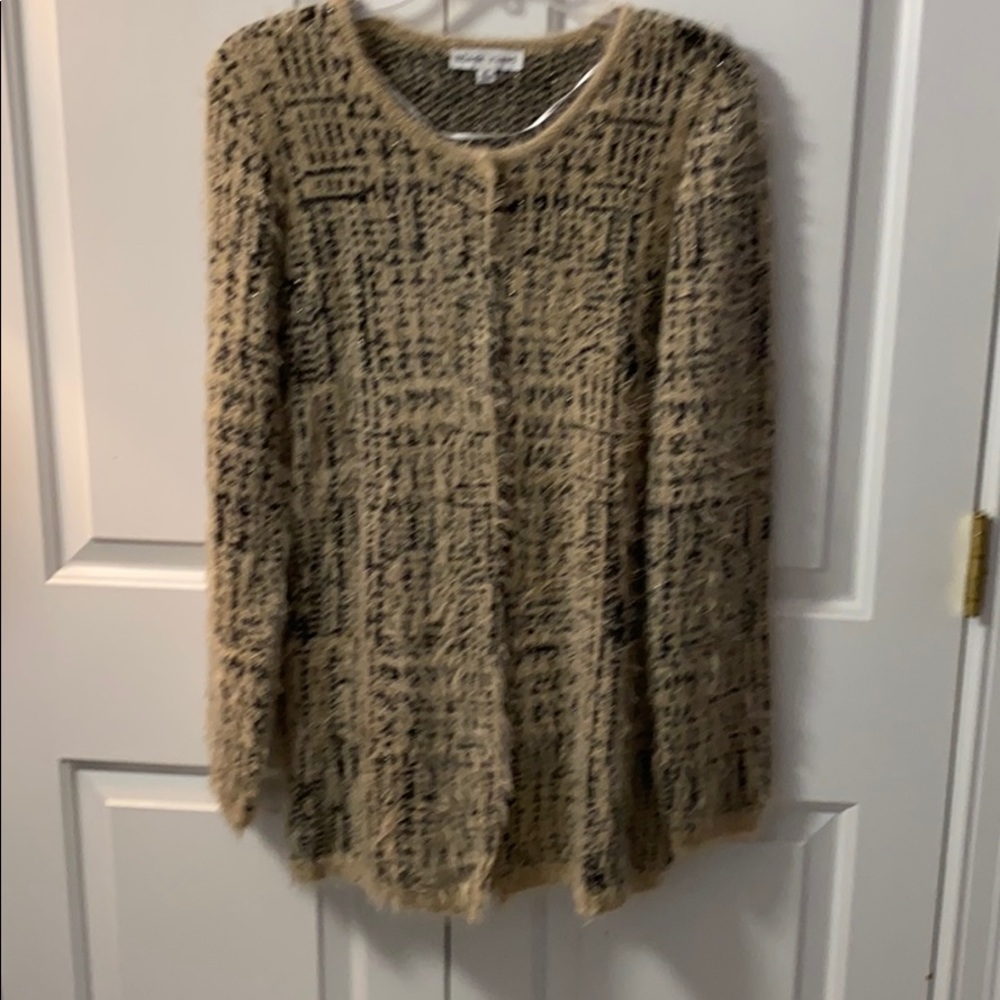 Black rivet long sleeved sweater